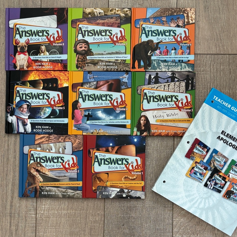The Answers Book Kids Apologetics (Volumes 1-8)